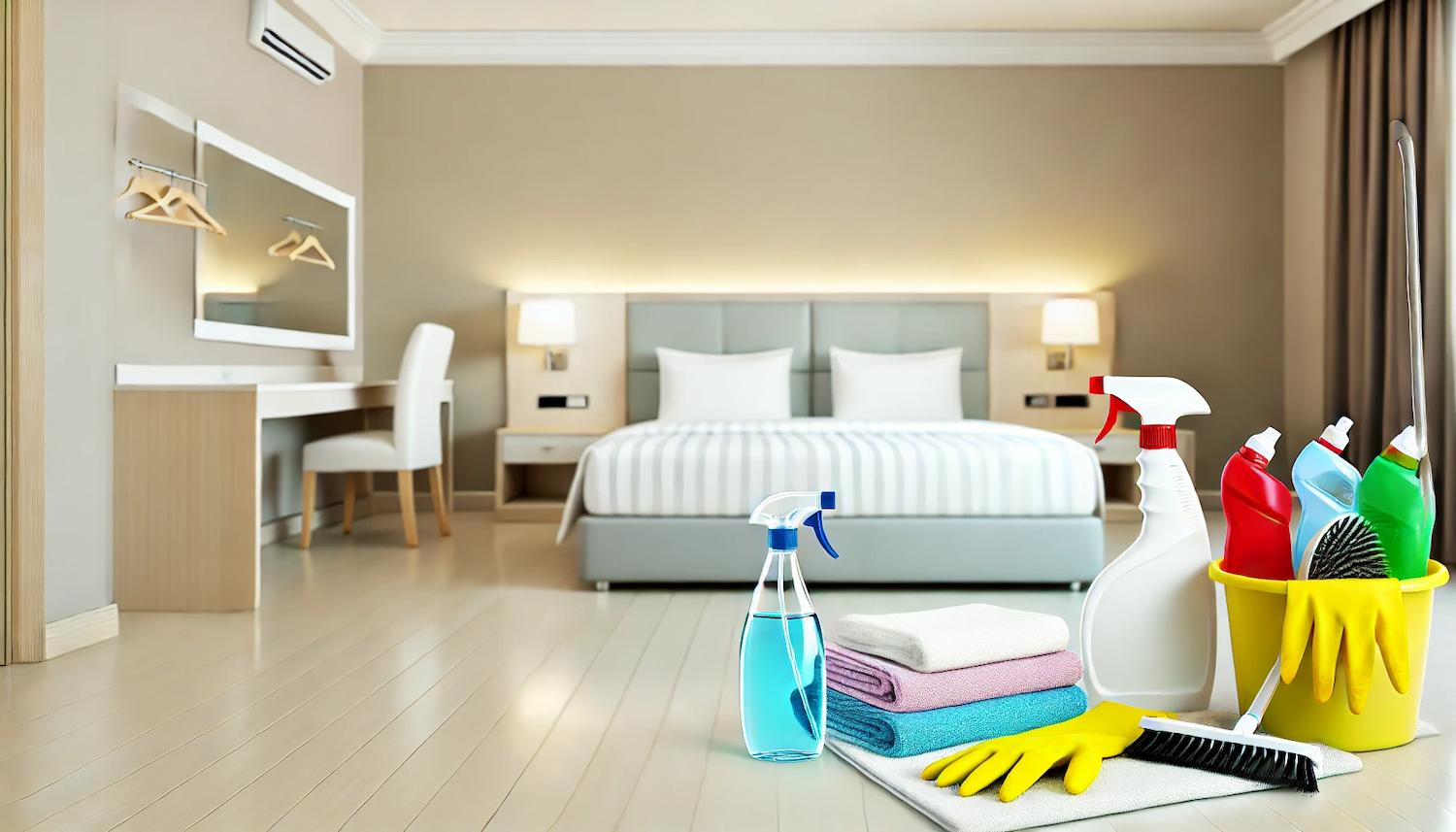 Guia cómo limpiar la habitación de un hotel paso a paso